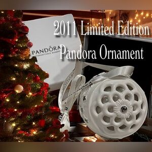 Pandora 2011 Limited Edition Porcelain Christmas Ornament Original Box & Ribbon